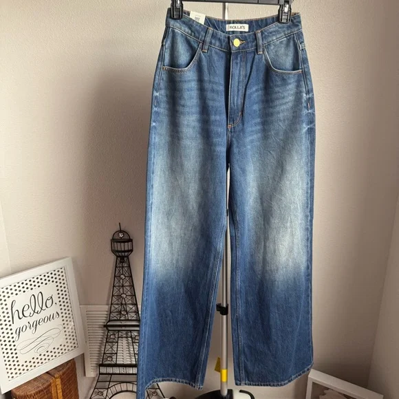 NWT ROLLAS Studio Flare Jeans High Rise Sz 26 - Picture 4 of 13